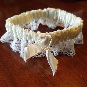 Bridal Lace and Satin Garter